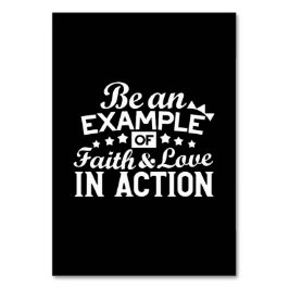 Christian Motivation Design - Faith, Kärlek och Ac Bordsnummer