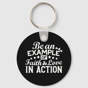 Christian Motivation Design - Faith, Kärlek och Ac Nyckelring