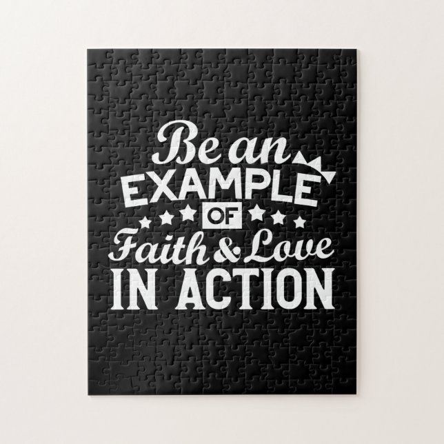 Christian Motivation Design - Faith, Kärlek och Ac Pussel (Vertikal)
