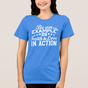 Christian Motivation Design - Faith, Kärlek och Ac T Shirt