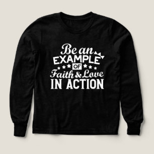 Christian Motivation Design - Faith, Kärlek och Ac T Shirt