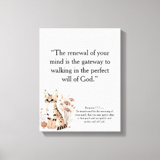 Christian Motivational Wall Art (redigerbar) Canvastryck