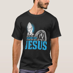 Christian Motorcle Biker Cruising For Jesus Fait T Shirt