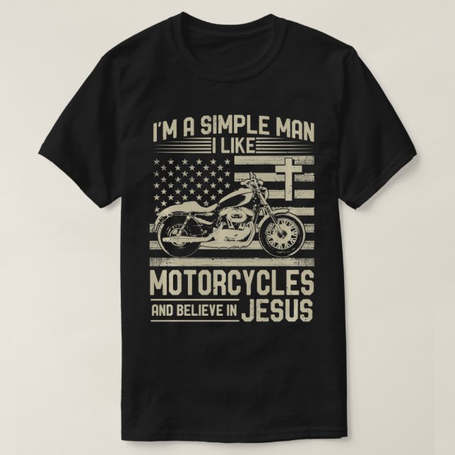 Christian Motorcycle och Jesus Faith Christian Bik T Shirt (Design framsida)