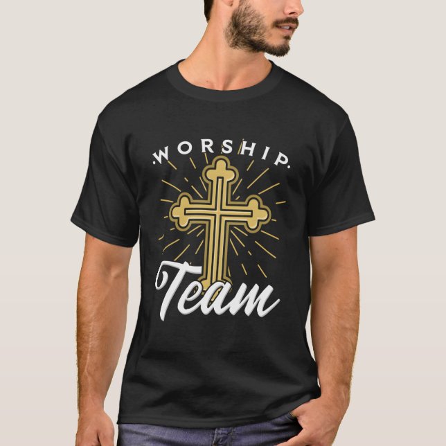Christian Music Gift för en medlem i ett arbetslag T Shirt (Framsida)