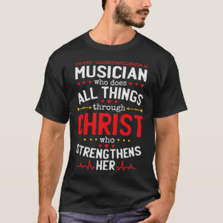 Christian Musician och Christianity Music Älskare T Shirt