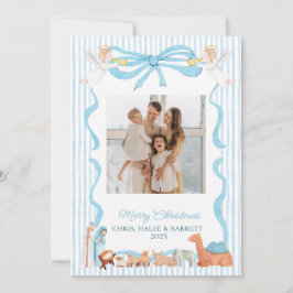 Christian Nativity Photo Greeting Christmas Card,  Julkort