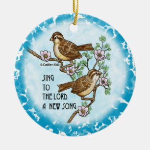 Christian New Sång Ornament