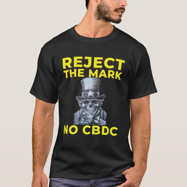Christian No CBDC Underbar Reset NWO-avslöjande T Shirt (Framsida)