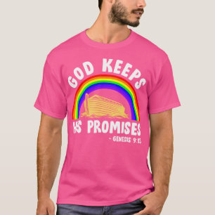 Christian Noah Ark Jesus Gud Behållor sina löften T Shirt