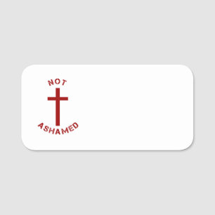 Christian Not Ashamed Red Kor Church Events Namnbricka