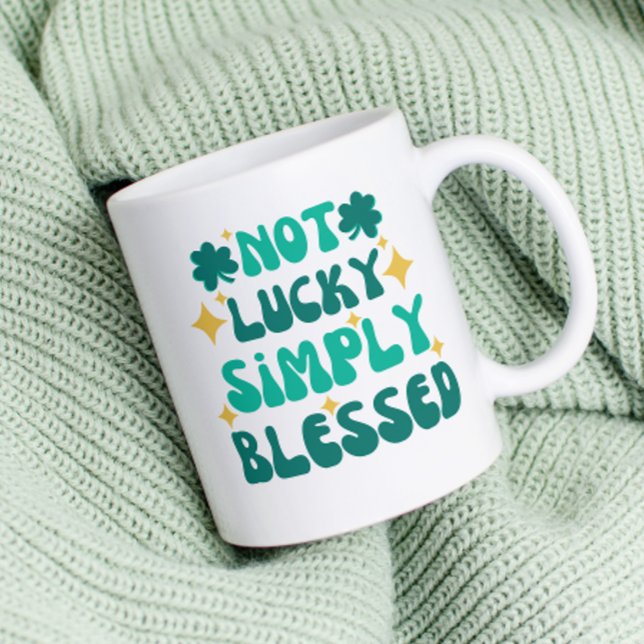 Christian Not Lucky Blsed St. Patrick's Day Kaffemugg (Skapare uppladdad)