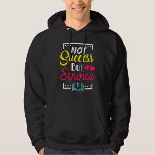 Christian Not Success but Service Graphic Kor Bi Hoodie