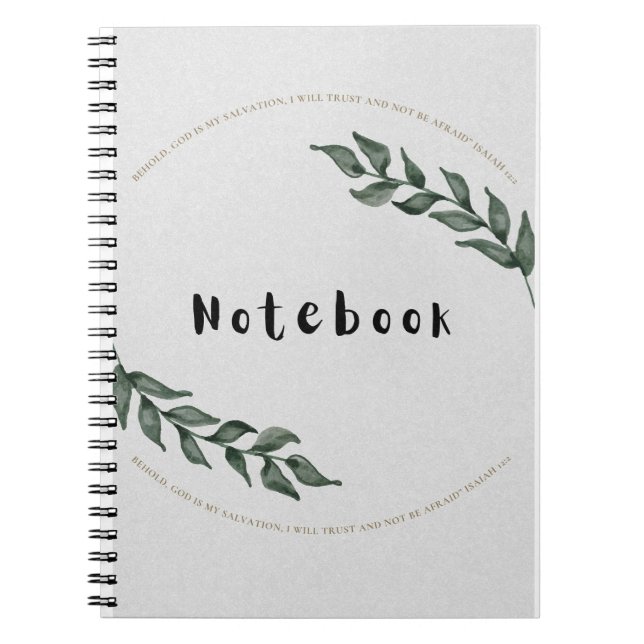 Christian Notebook for Bible Journaling Anteckningsbok (Framsidan)