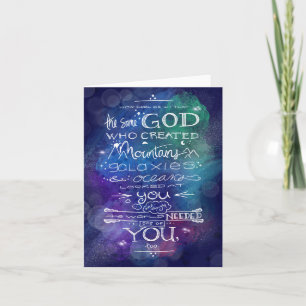 Christian notecard Kara-presentidé Gud kärlek dig Kort