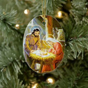 Christian Ntivity Vintage jul Ornament