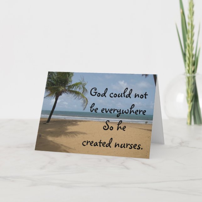 Christian Nurse Greeting Card Tack Kort (Framsida)