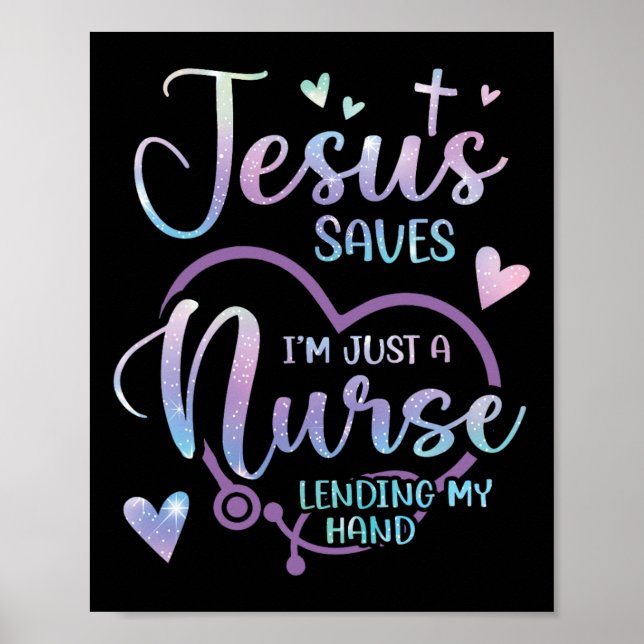 Christian Nurse Jesus Poster (Framsidan)