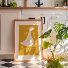 Christian Nursery Decor Fånig Goose Poster