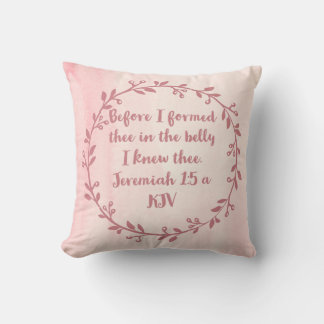 Christian Nursery Decor - Jeremiah 1:5 a Kudde