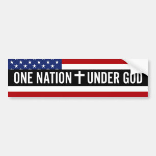 Christian One Nation under Gud Bildekal
