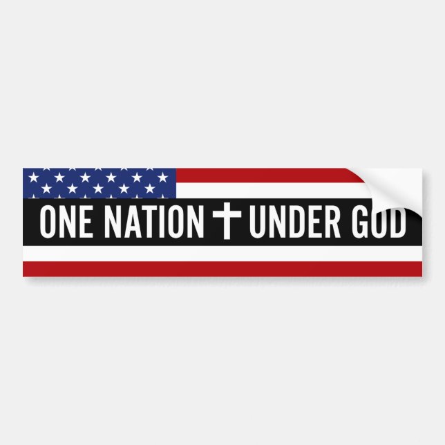 Christian One Nation under Gud Bildekal (Framsidan)