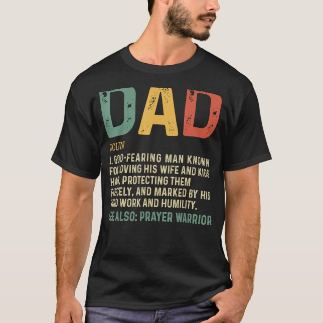 Christian Pappa Definition Fars dag Pappa 1 T Shirt (Framsida)