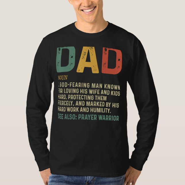 Christian Pappa Definition Fars dag Pappa 1 T Shirt (Framsida)