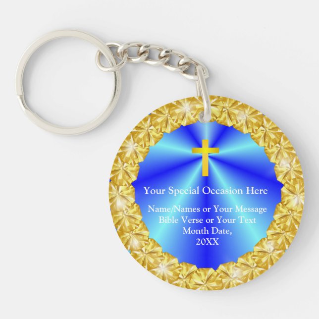 Christian Party favors Acrylic Keychain (Framsidan)