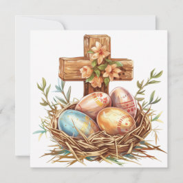 Christian Påsk Card, Påskägg och Jesus Kor Julkort