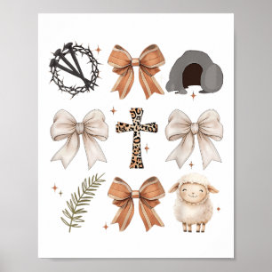 Christian Påsk, han är Kor Faith Coquette Poster
