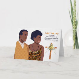 Christian Påsk Scripture African Copple Helgkort