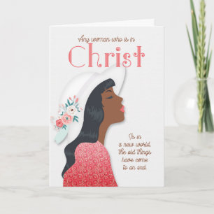 Christian Påsk Scripture med afrikansk amerikan Kort