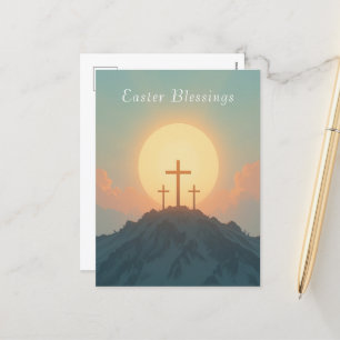 Christian Påsk Sunrise & Kor Faith & Hope Helg Vykort