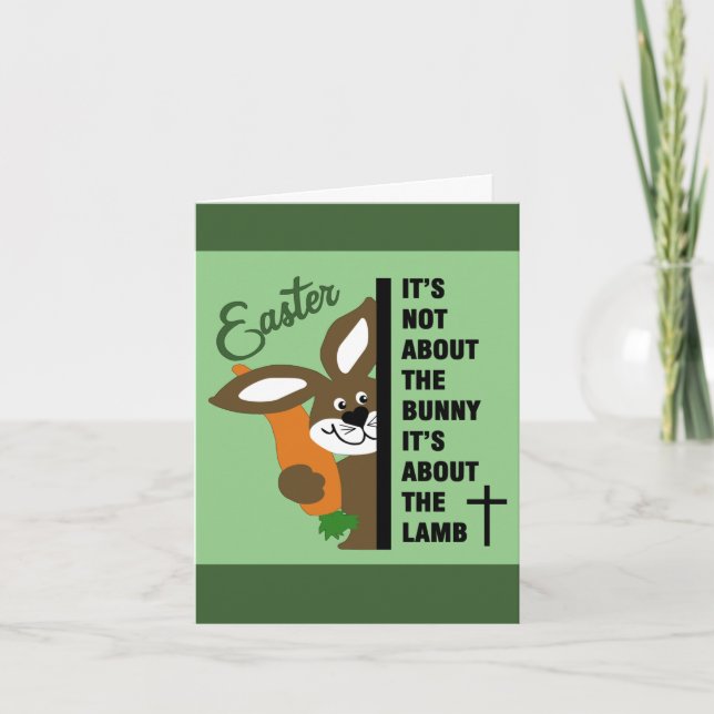 Christian Påskhare Card Kort (Framsida)