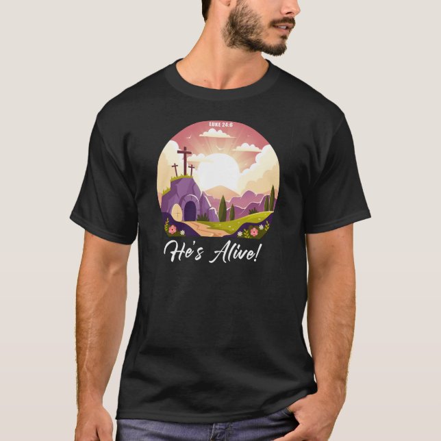 Christian Passover Påsk Jesus är Alive T Shirt (Framsida)