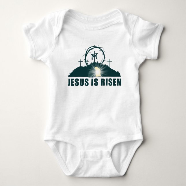 Christian Passover Påsk Jesus är Risen T Shirt (Framsida)