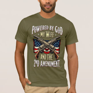 Christian Patriotic God Wife 2nd Amendment T Shirt