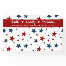 Christian Patriotic Stars Backdroppe