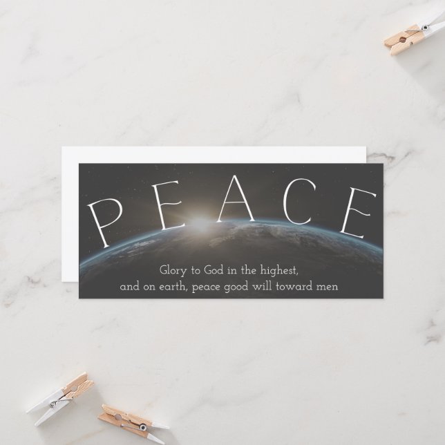 Christian Peace on Earth Bible Passage jul (Fram/Back In Situ)