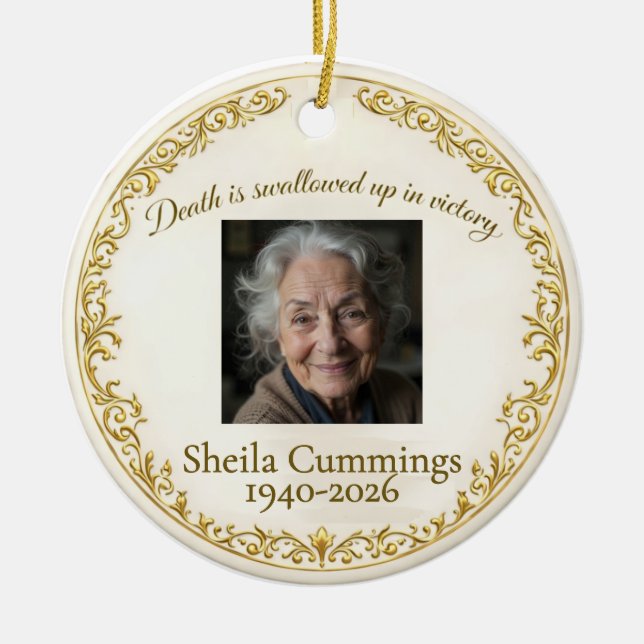 Christian Personalized Ornament Memorial  (Framsidan)