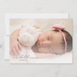 Christian Photo Baby Shower Tack Kort
