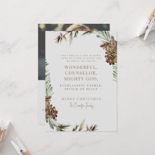 Christian Photo gräs Cone-julskript