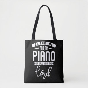 Christian Pianist Religiösa Music Lord Piano Play Tygkasse