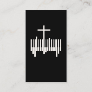 Christian Pianist Religiösa Music Lord Piano Visitkort