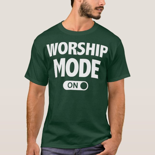 Christian Pmariship Worship s Worship Mode T Shirt (Framsida)