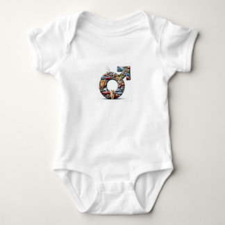 Christian, Pojke Onsie med lekfull manlig symbol T Shirt
