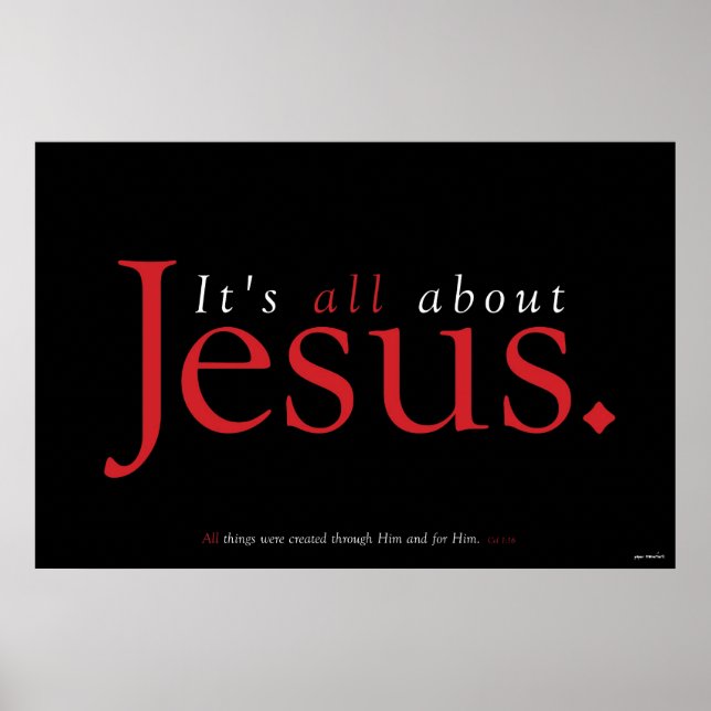 Christian Poster - allt handlar om Jesus (Framsidan)