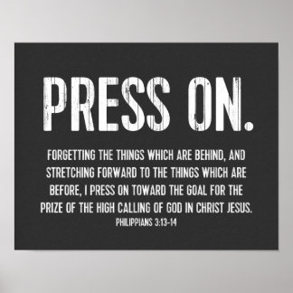 Christian Poster Bible, Filippinerna 3:13-14