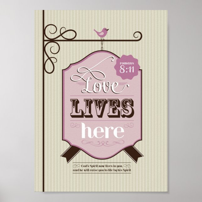 Christian Poster Bible Scripture Inspired Art (Framsidan)